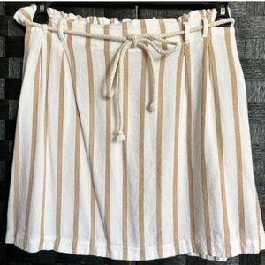 American Eagle Striped Linen Skirt Sz XL